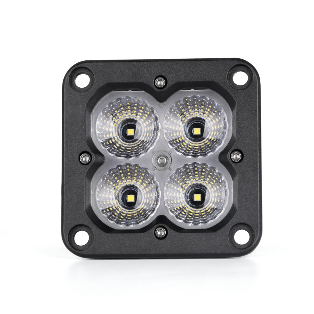 Concept Series Pod, 3” Cube LED Pod Lights, Flood Beam, Flush Mount 41142
