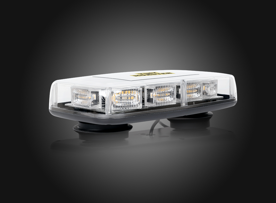 9.5 inch COB White Amber Bar Emergency Truck Strobe Flash Light Warning Truck 