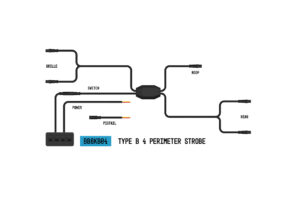 StrobeLink™ Harness Type B, 4 Lights (1EA)-BB8KB04
