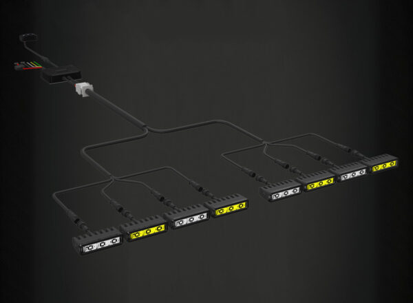 Concept Pod Mini III, 3" Rectangular Pod, White or Yellow, Driving Beam (8 EA) - 4138D