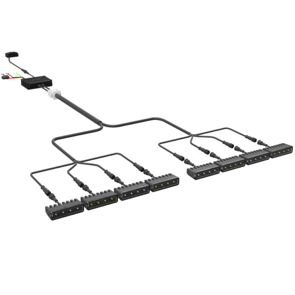 Concept Pod Mini III, 3" Rectangular Pod, White or Yellow, Driving Beam (8 EA) - 4138D