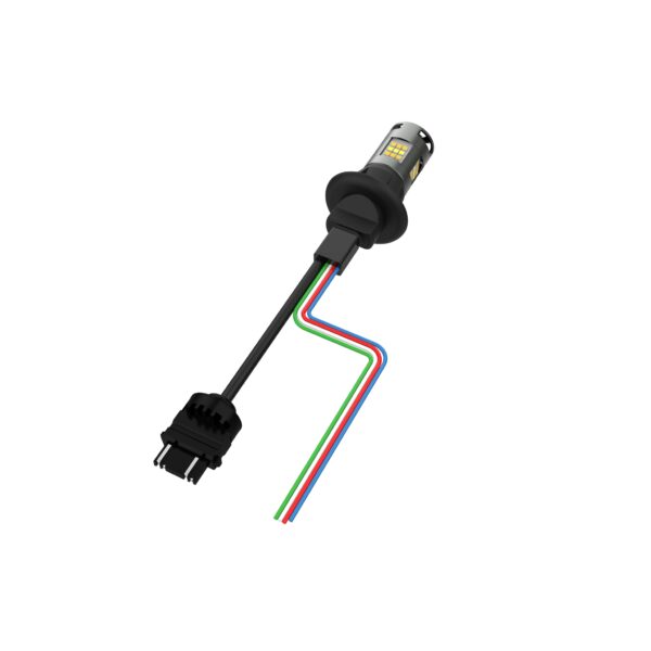 Work Bulb Strobe, 3157A Turn Sigal Bulb, SAE Class I, Amber/White (1 EA) - BB3357A