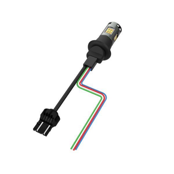 Work Bulb Strobe, 7443A Turn Signal Bulb, SAE Class I, Amber/White (1 EA) - BB3373A