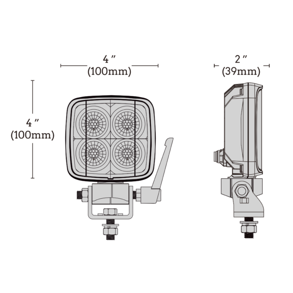 Work Pod Task Pro, 5" Work Light, w/ 360° Pivot Bracket, White, 4,800 Lumens (1 EA)  - BB45051