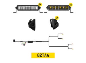 Tiny Monster Grille Kit for Toyota Tundra TRD Pro/Sport/Offroad, 2022-25 (4 Light Bars, Harness, Brackets)-62TA4