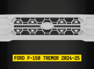 Tiny Monster Grille Kit for Ford F-150 Tremor, 2024-25 (8 Pods, Harness, Bracket)-42FB8